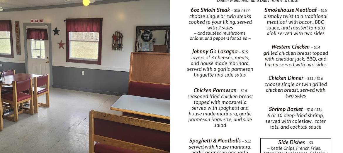 That Place Eatery Menu
