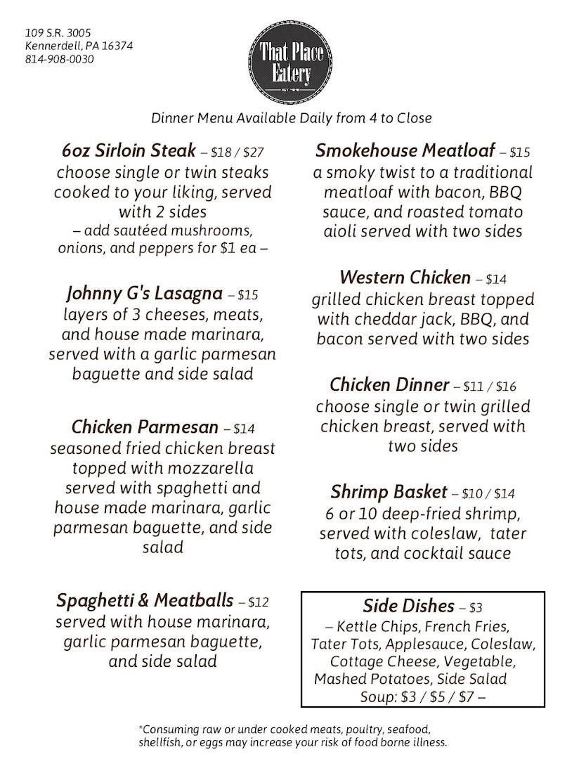 That Place Eatery