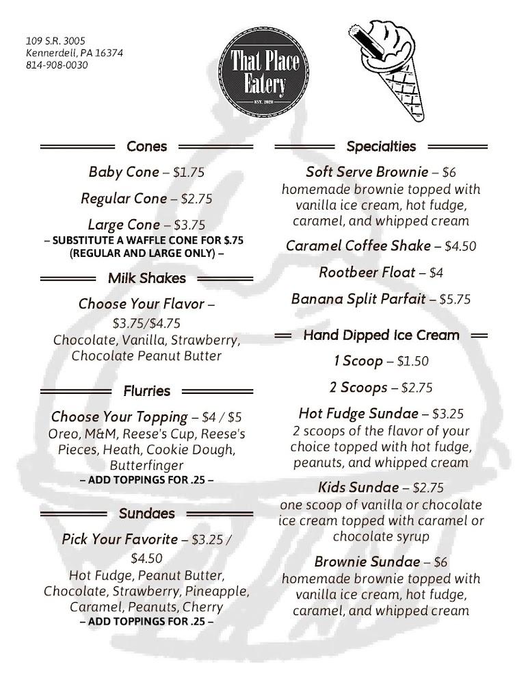 That Place Eatery Menu image 2